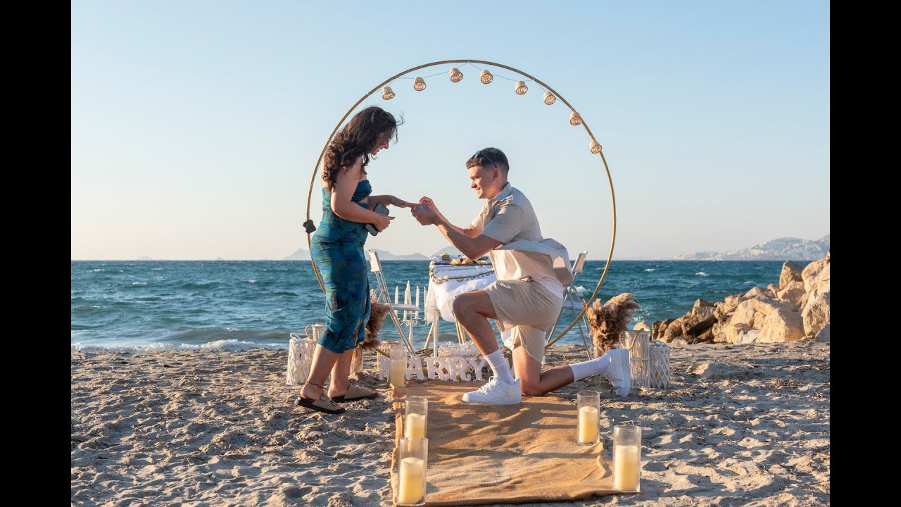 Engagement in Kos Surprise proposal on the Beach, Greece, Christos Pap photographer, #31524