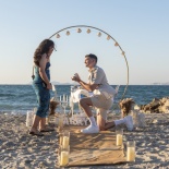 Engagement in Kos Surprise proposal on the Beach